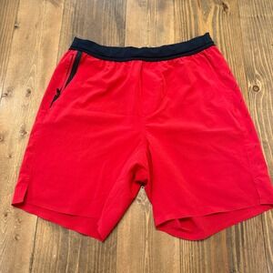 Ten Thousand Interval Shorts Men's Medium Red 7" Unlined Athletic Training Gym